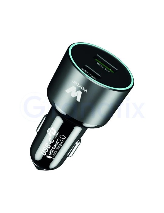 Cargador coche Woxter 100W Tipo C / 18W USB-A