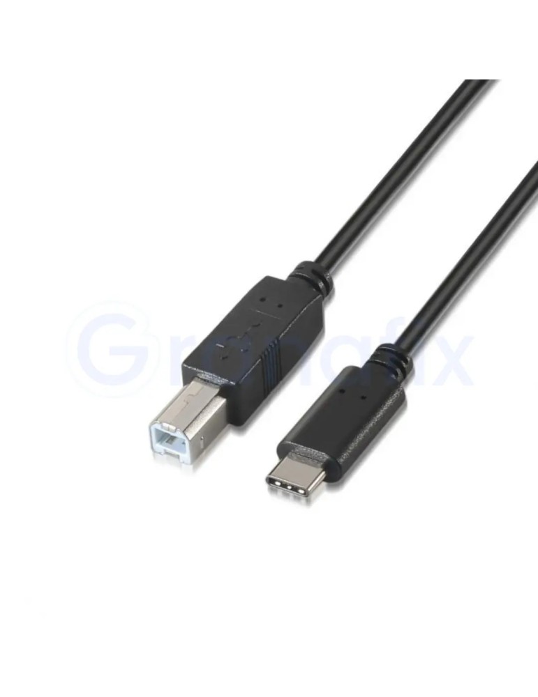 Cable USB 2.0 Impresora Aisens USB Tipo-C Macho/USB Tipo-B